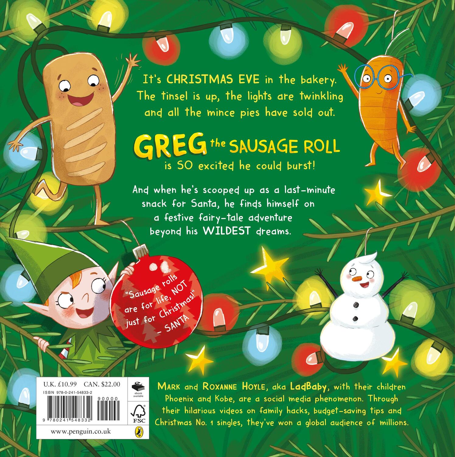 Rückseite: 9780241548332 | Greg the Sausage Roll: Santa's Little Helper | A LadBaby Book | Buch