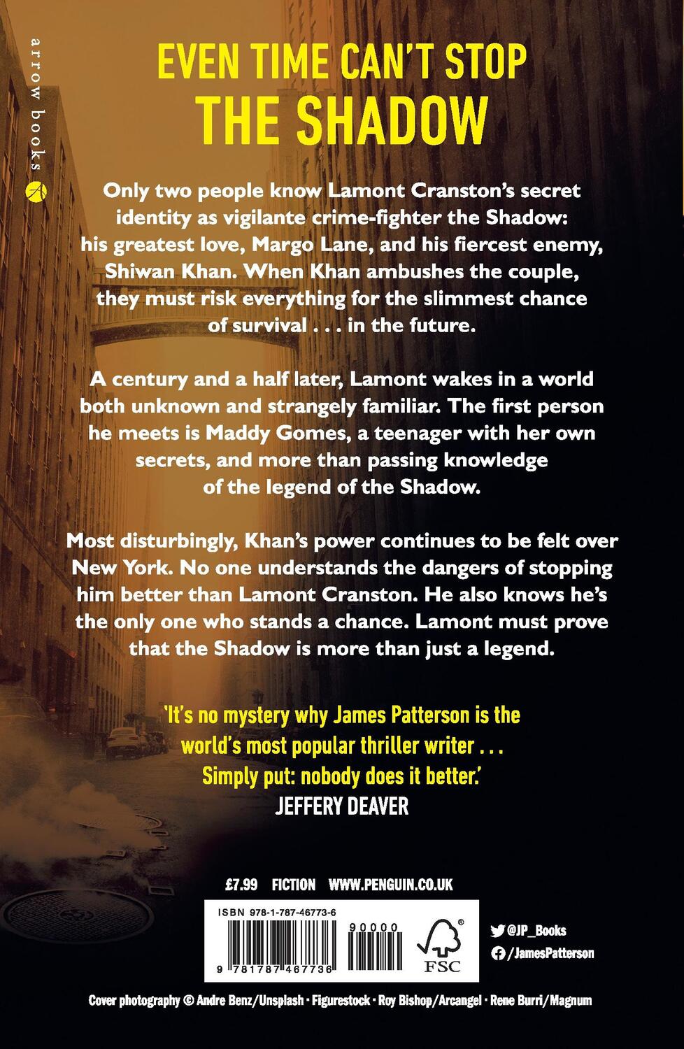 Rückseite: 9781787467736 | The Shadow | Time has a new enemy... | James Patterson | Taschenbuch