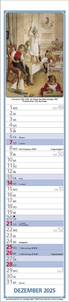 Bild: 9783731877318 | Hildes Küchenplaner 2025 | Langplaner | Korsch Verlag | Kalender