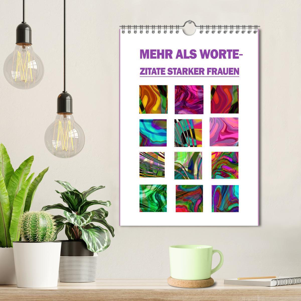 Bild: 9783435849192 | Mehr als Worte - Zitate starker Frauen (Wandkalender 2025 DIN A4...