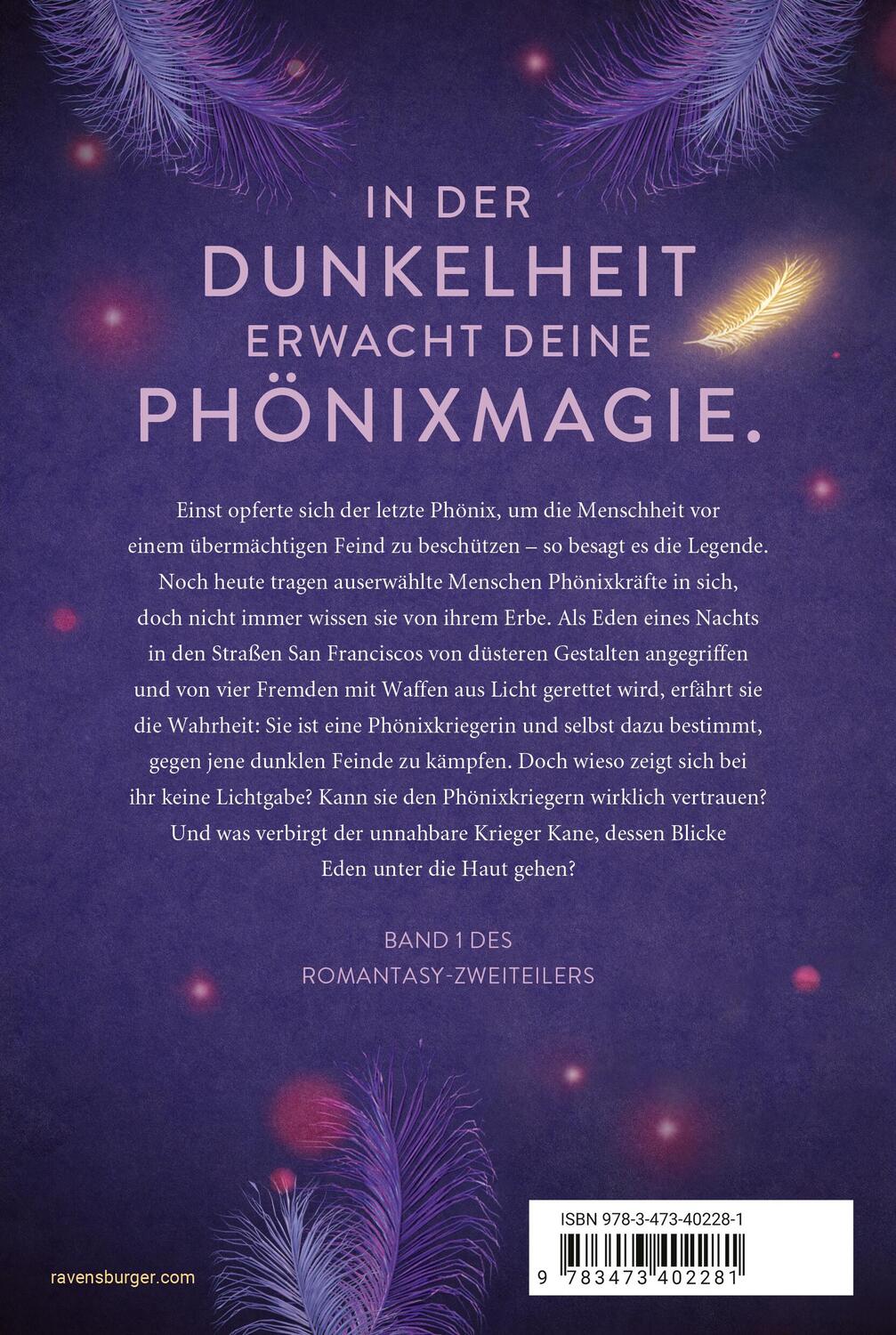Rückseite: 9783473402281 | Die Legende des Phönix, Band 1: Dunkelaura | Greta Milán | Taschenbuch