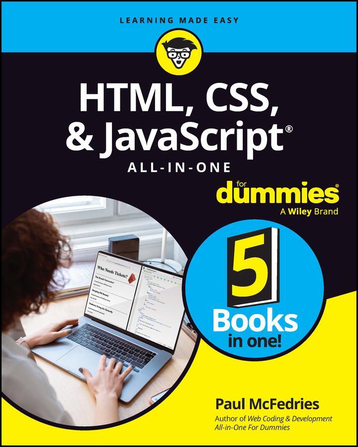 Cover: 9781394164684 | HTML, CSS, &amp; JavaScript All-in-One For Dummies | Paul McFedries | Buch