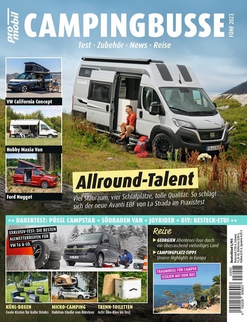 Cover: 9783613321106 | pro mobil Extra Campingbusse | Das Vanlife Magazin - Heft 05/2023