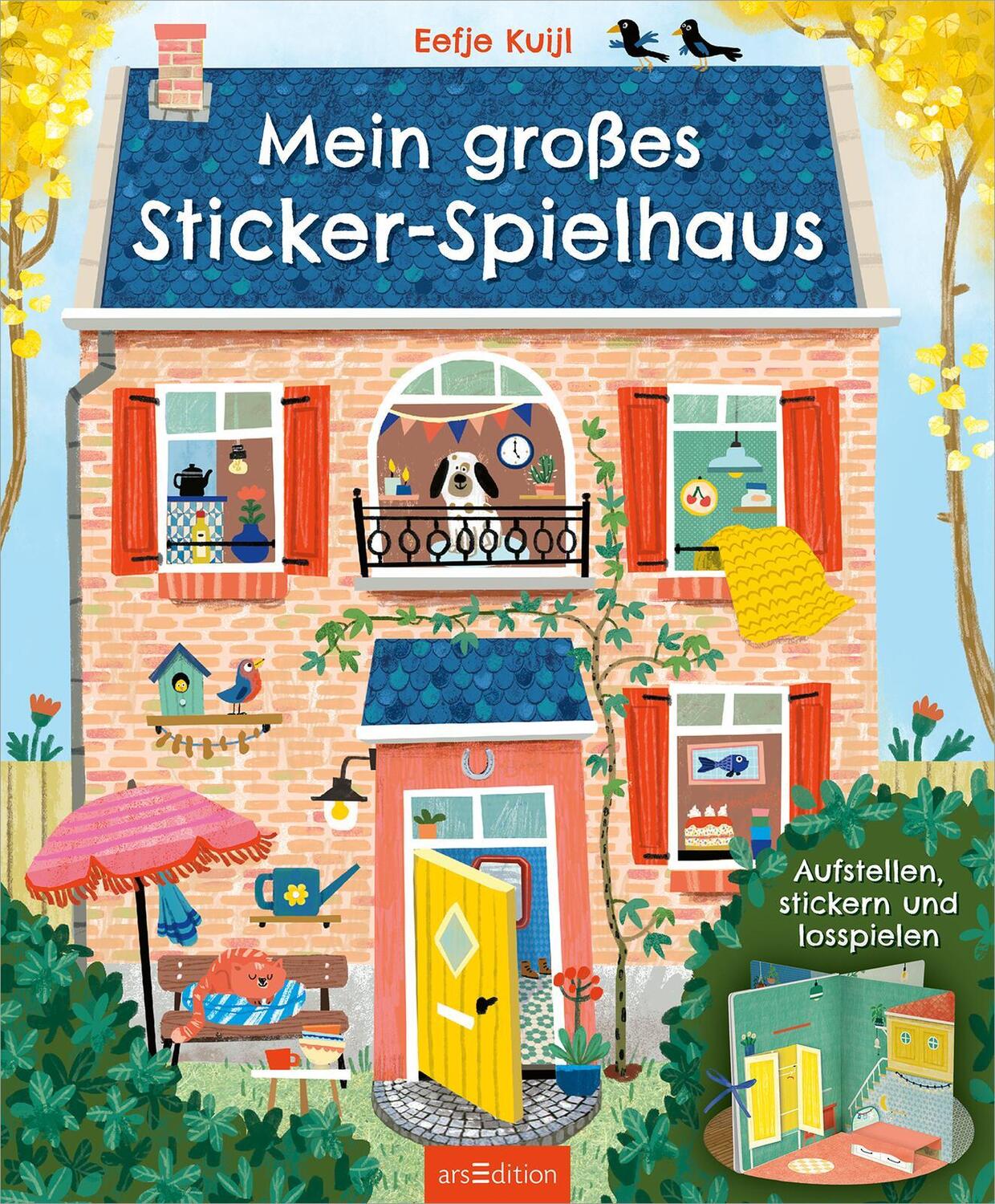 Bild: 4014489134145 | Mein großes Sticker-Spielhaus | Aufstellen, stickern und losspielen