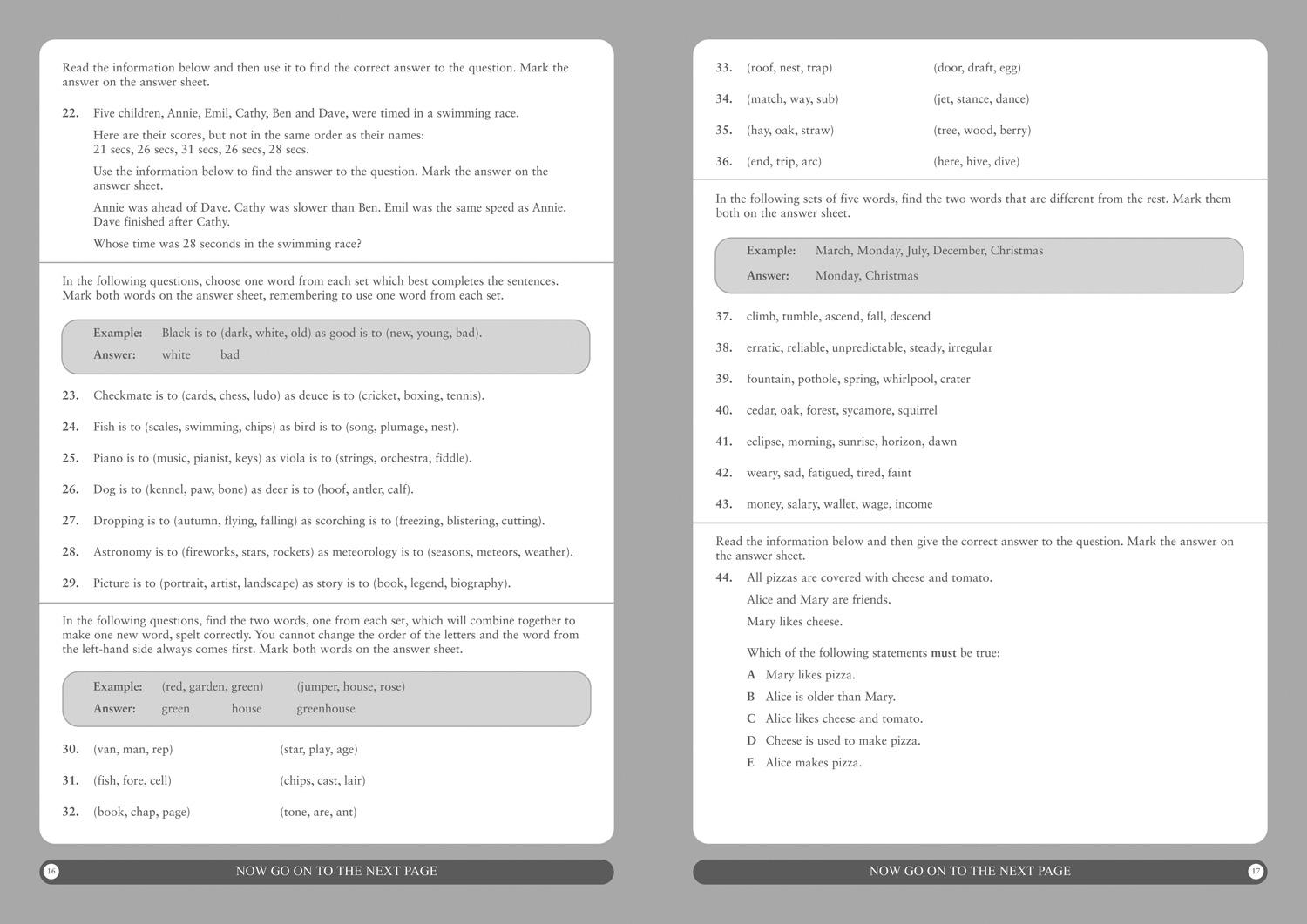 Bild: 9781844198399 | 11+ Verbal Reasoning Practice Papers Book 1 | Alison Primrose (u. a.)