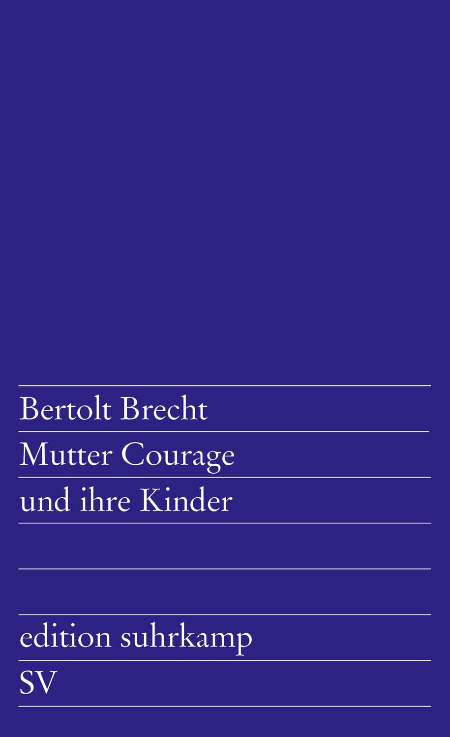 Cover: 9783518100493 | Mutter Courage und ihre Kinder | Bertolt Brecht | Taschenbuch | 2001