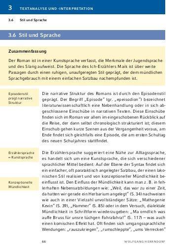 Bild: 9783804420786 | Tschick - Textanalyse und Interpretation | Wolfgang Herrndorf | Buch