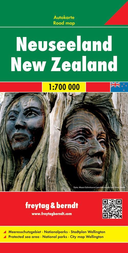 Cover: 9783707914832 | Neuseeland 1 : 700 000 mit Stadtplan Wellington | (Land-)Karte | 2013