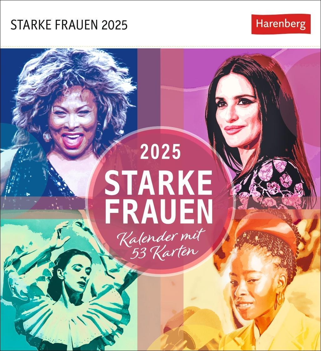 Cover: 9783840035159 | Starke Frauen Postkartenkalender 2025 - Kalender mit 53 Karten | 54 S.