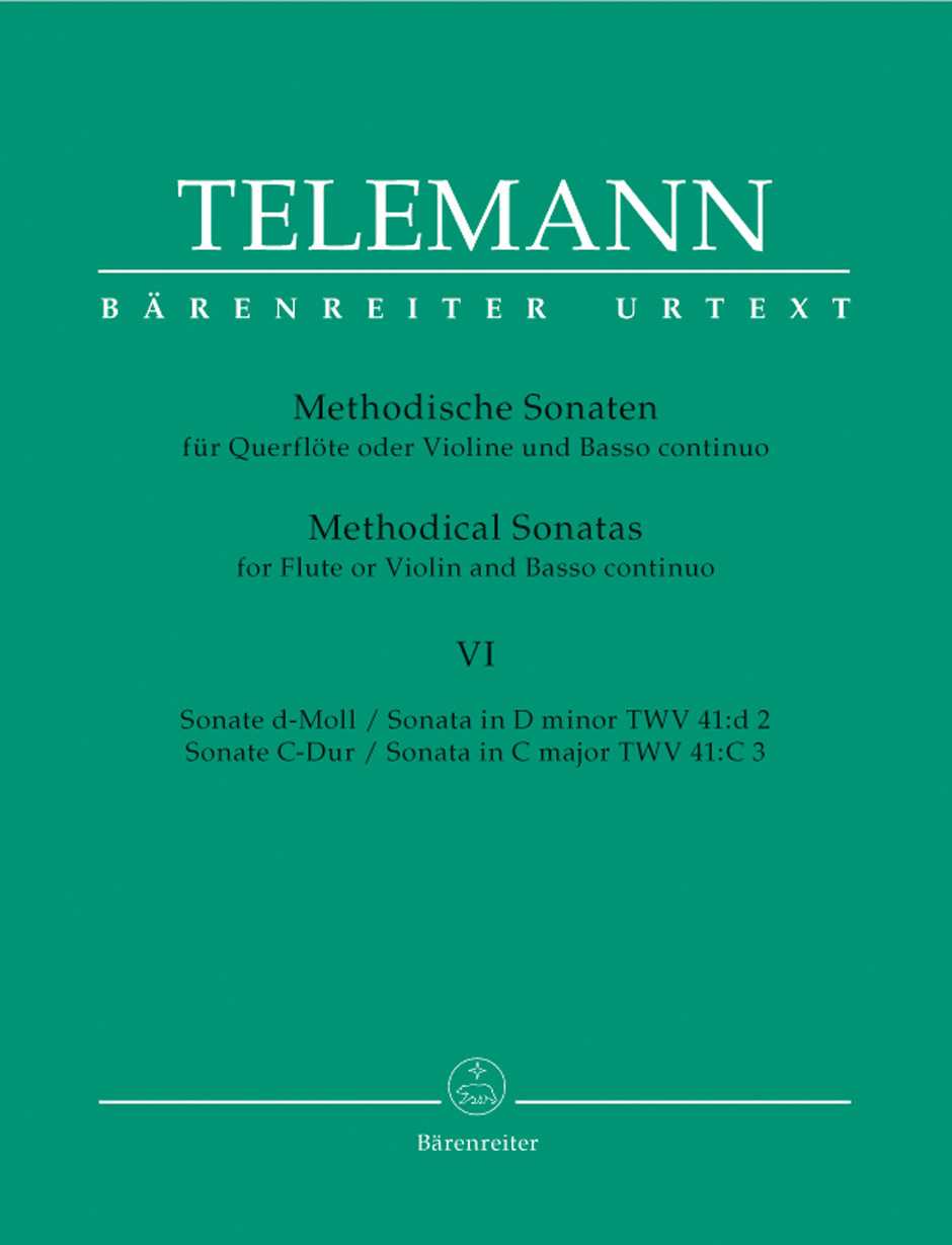 Cover: 9790006419074 | Methodische Sonaten(12) 6 D/C | Georg Philipp Telemann | Buch