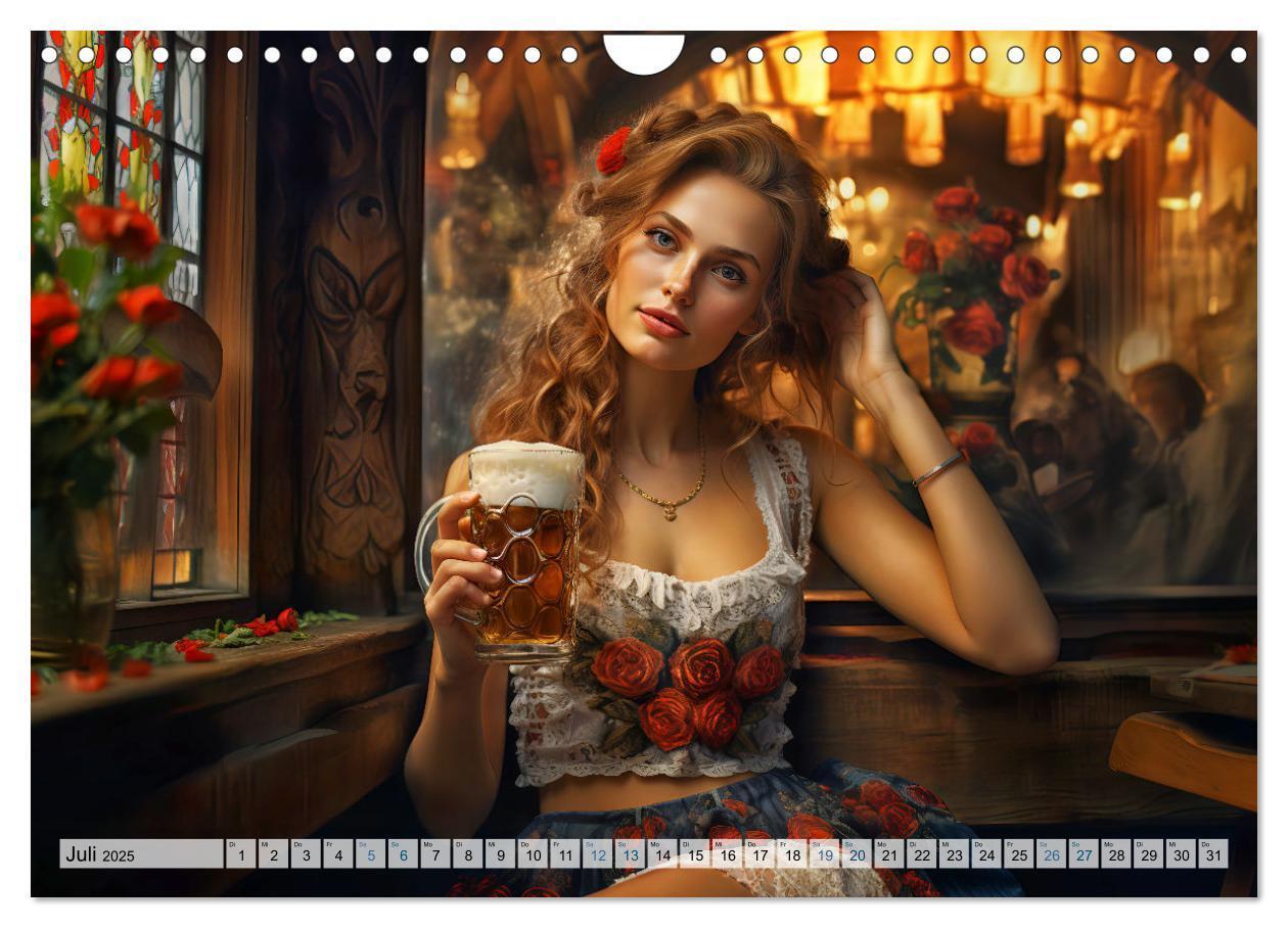 Bild: 9783383854170 | Bierzeltköniginnen - Biergenuss im Dirndl (Wandkalender 2025 DIN A4...