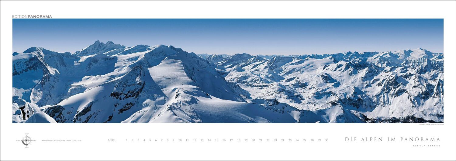 Bild: 9783898236249 | Die Alpen im Panorama | Rudolf Rother | Kalender | XIV | Deutsch