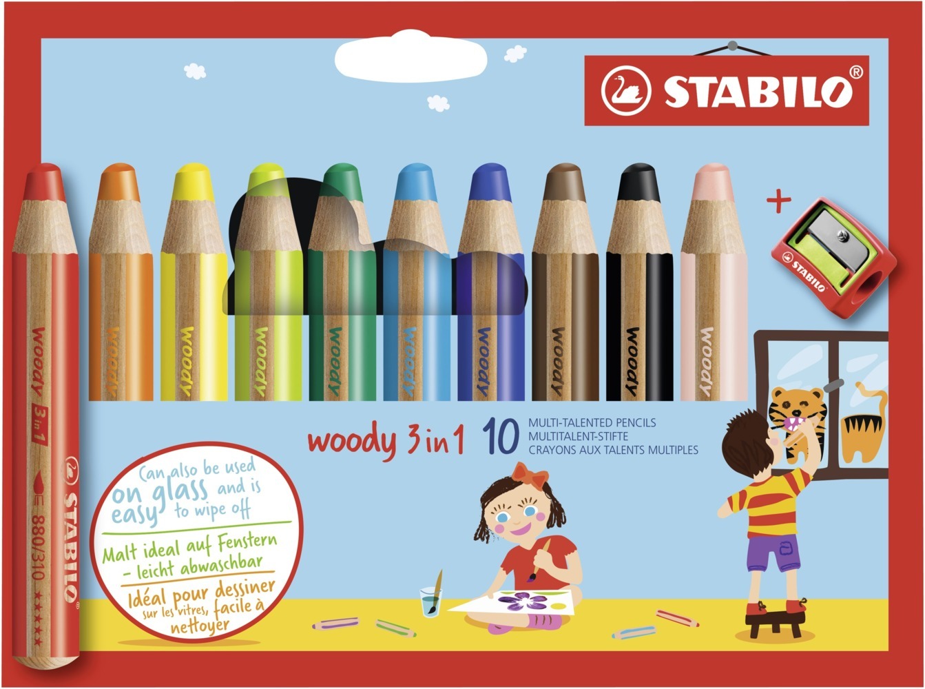 Cover: 4006381346917 | Buntstift, Wasserfarbe &amp; Wachsmalkreide - STABILO woody 3 in 1 -...