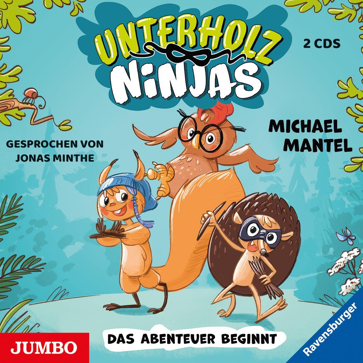Cover: 9783833747298 | Unterholz-Ninjas 01. Das Abenteuer beginnt | Michael Mantel | Audio-CD
