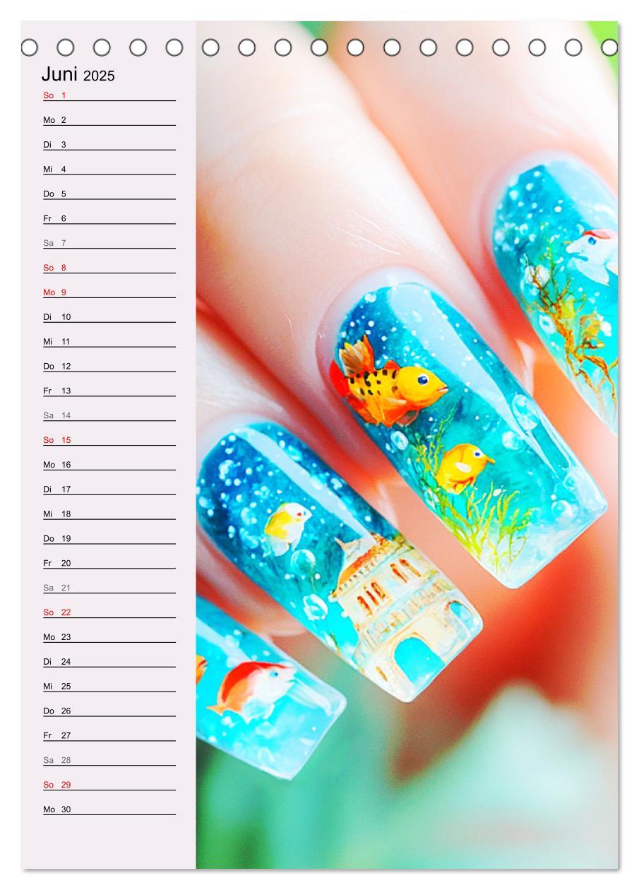 Bild: 9783457206041 | Nageldesign. Außergewöhnliche Fingernägel (Tischkalender 2025 DIN...