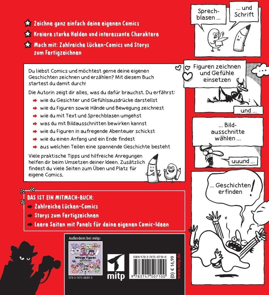 Rückseite: 9783747507100 | Coole Comics zeichnen und erzählen | Das Mitmach-Buch | Nina Dietrich