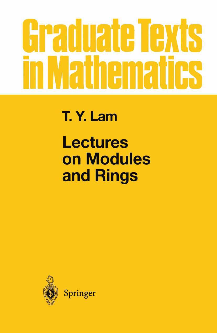 Cover: 9780387984285 | Lectures on Modules and Rings | Tsit-Yuen Lam | Buch | xxiii | 1998