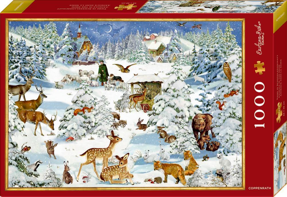 Cover: 4050003724669 | Puzzle Tiere in Schneelandschaft (1000 Teile) | Stück | 1 S. | 72466