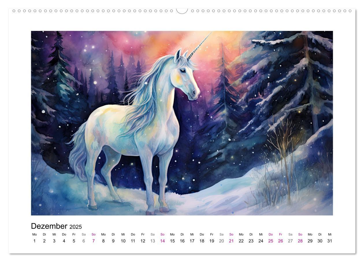 Bild: 9783383893117 | Geliebte Einhörner (Wandkalender 2025 DIN A2 quer), CALVENDO...