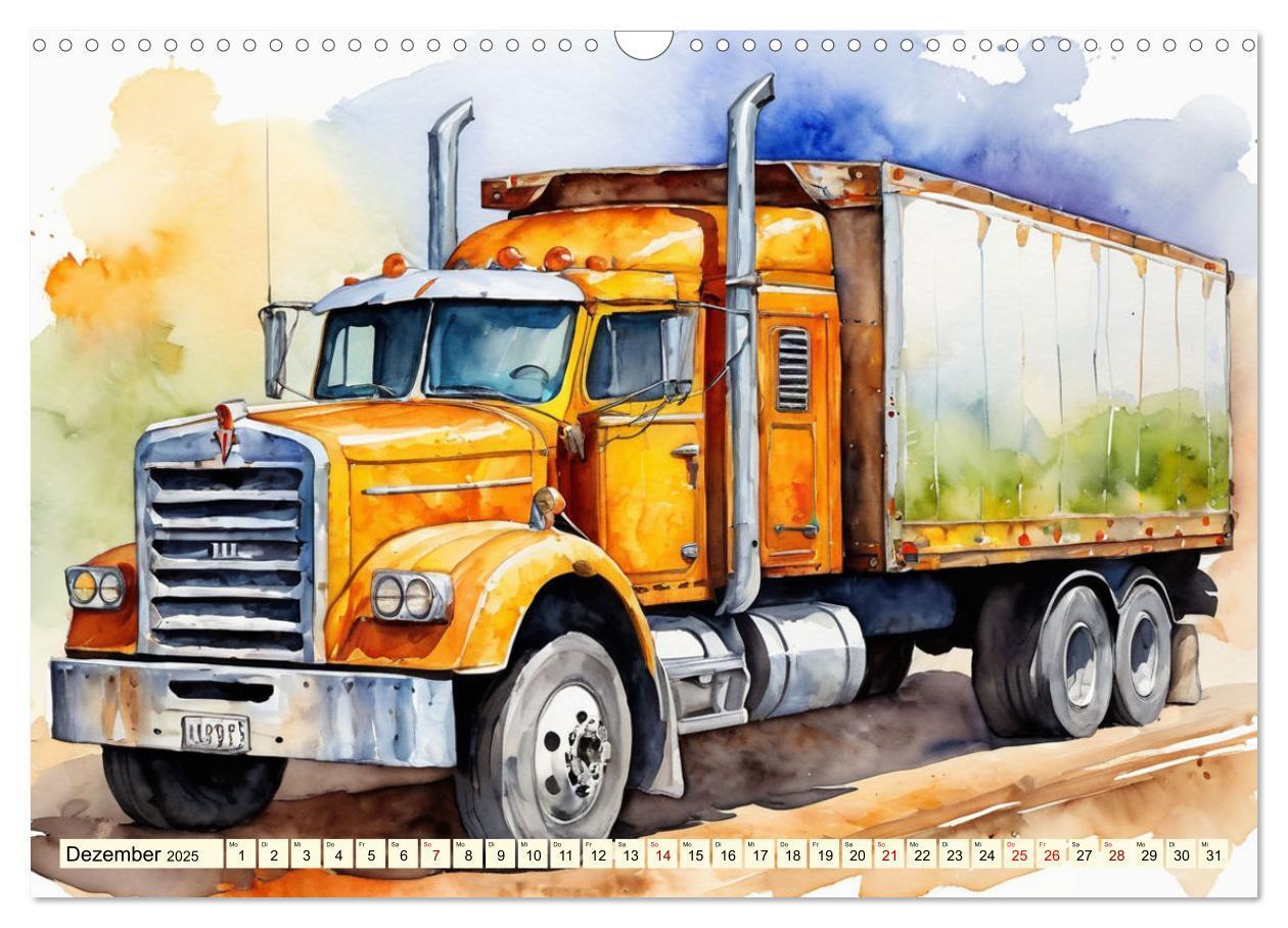 Bild: 9783457151211 | Nostalgische Trucks (Wandkalender 2025 DIN A3 quer), CALVENDO...