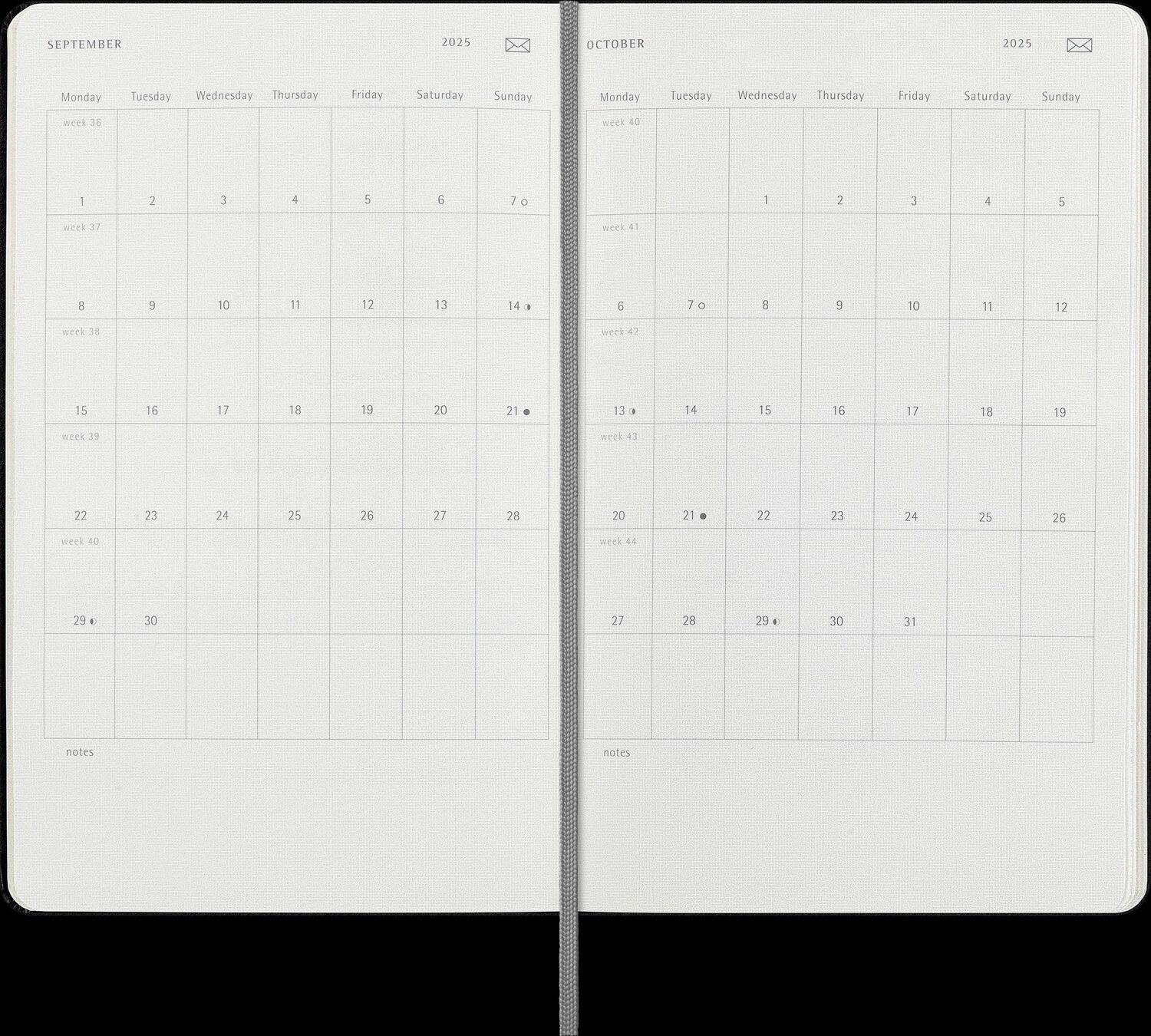 Bild: 8056999271275 | Moleskine 12 Month 2025 Smart Weekly Planner, Hard Cover, Large (5"...