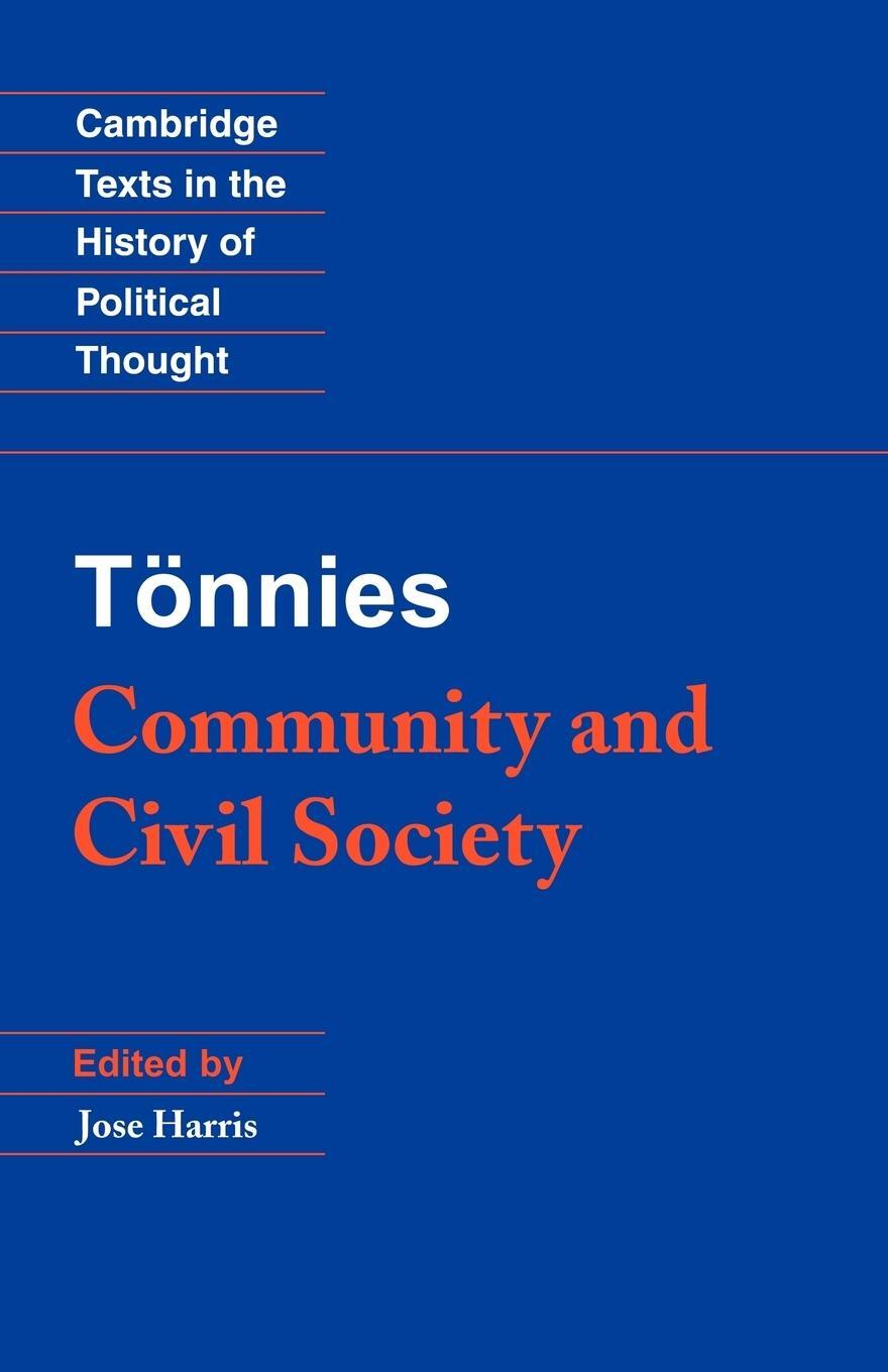 Cover: 9780521567824 | T Nnies | Community and Civil Society | Ferdinand Tonnies (u. a.)