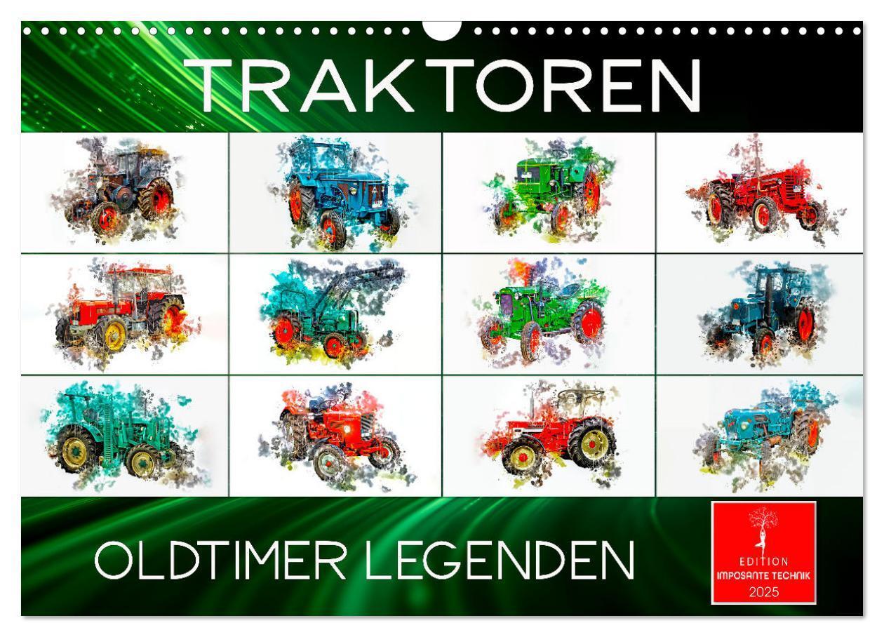 Cover: 9783457218860 | Traktoren Oldtimer Legenden (Wandkalender 2025 DIN A3 quer),...