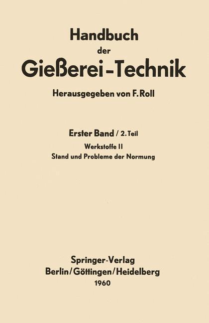 Cover: 9783642869525 | Handbuch der Gießerei-Technik | Franz Roll | Taschenbuch | Paperback