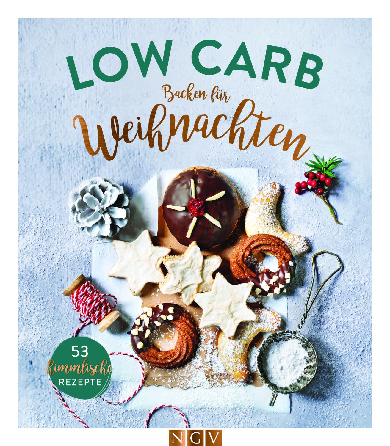 Cover: 9783625189879 | Low Carb Backen für Weihnachten | 53 himmlische Rezepte | Buch | 2021