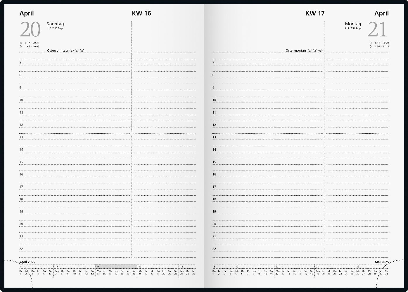 Bild: 4003273785113 | Buchkalender Modell Chefplaner (2025) | 1 Seite = 1 Tag, A5 | Kalender