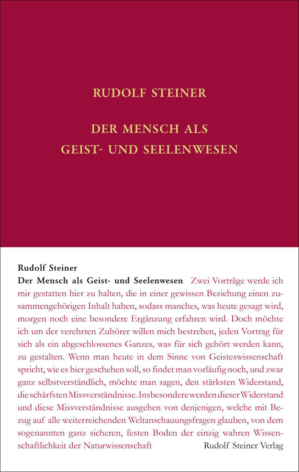Cover: 9783727407154 | Der Mensch als Geist- und Seelenwesen | Rudolf Steiner | Buch | 2022
