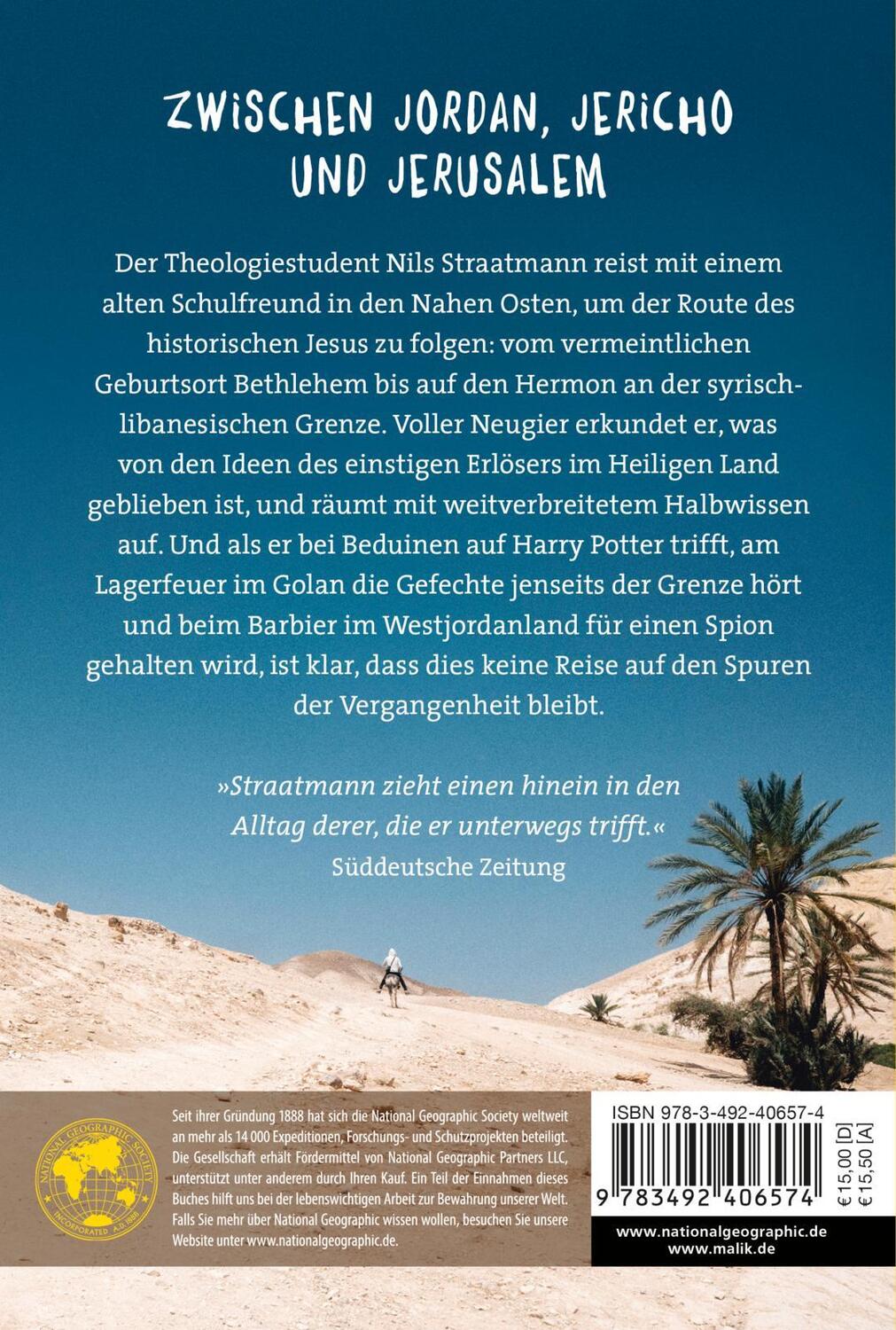 Rückseite: 9783492406574 | Auf Jesu Spuren | Nils Straatmann | Taschenbuch | 304 S. | Deutsch