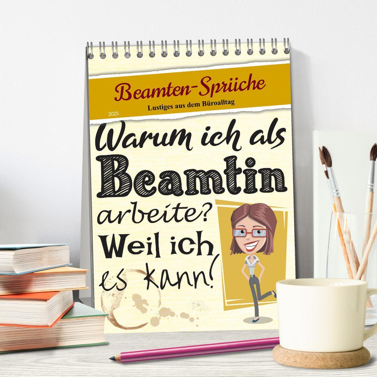 Bild: 9783435896127 | Beamten-Sprüche (Tischkalender 2025 DIN A5 hoch), CALVENDO...