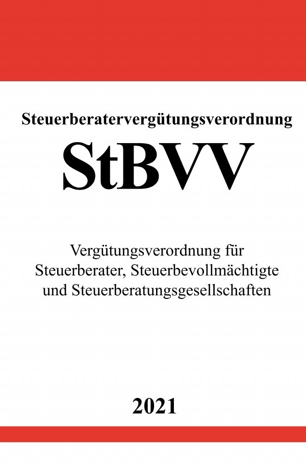 Cover: 9783754912386 | Steuerberatervergütungsverordnung (StBVV) | Ronny Studier | Buch