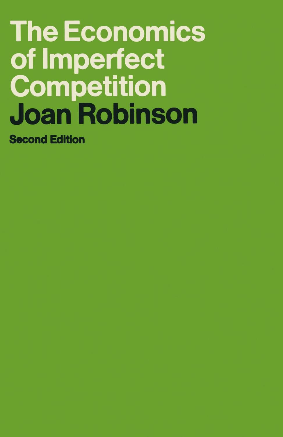 Cover: 9780333102893 | The Economics of Imperfect Competition | Joan Robinson | Taschenbuch