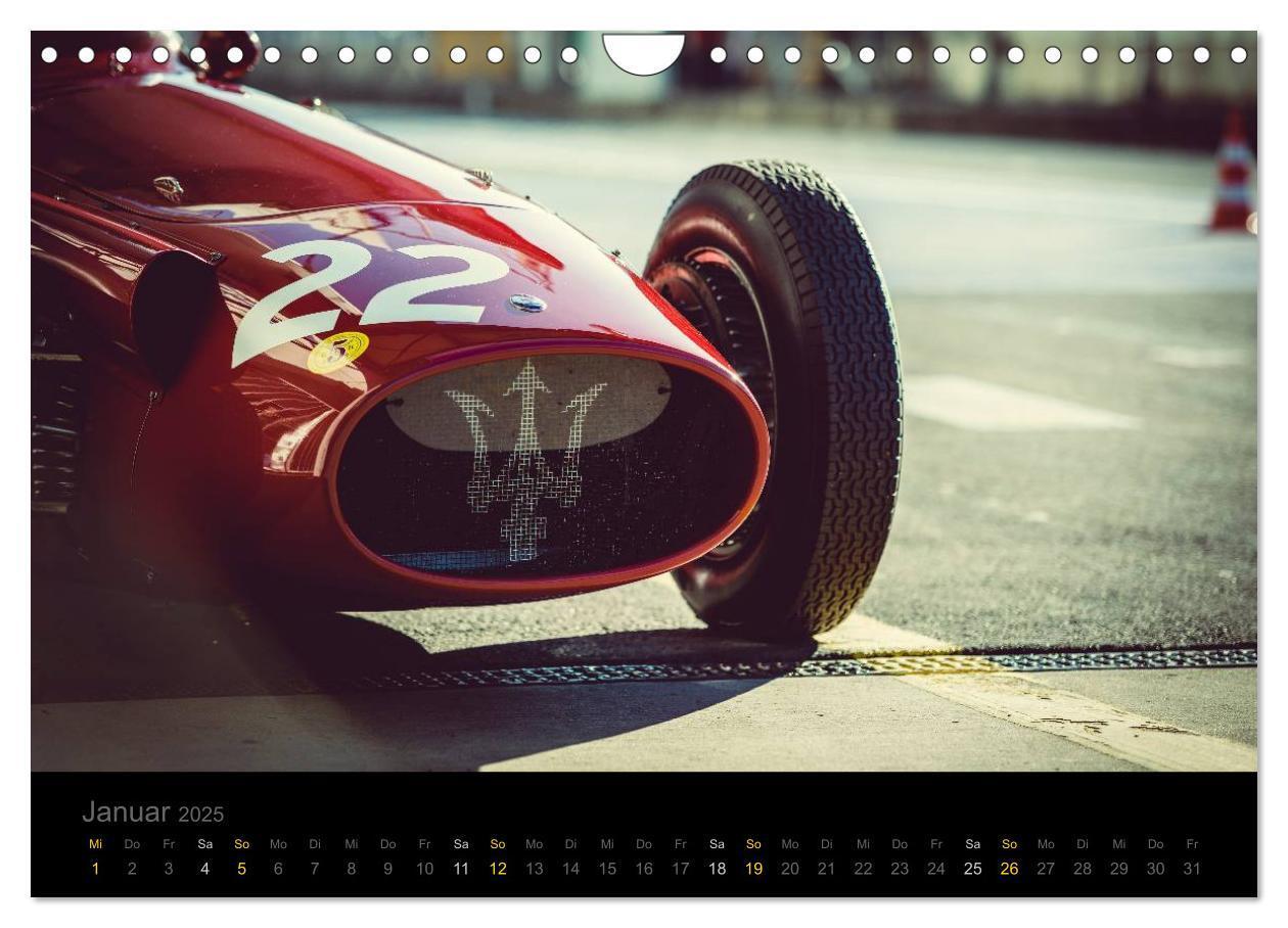 Bild: 9783435476558 | Classic Maserati Racing (Wandkalender 2025 DIN A4 quer), CALVENDO...