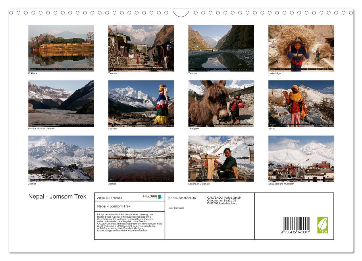 Bild: 9783435626007 | Nepal - Jomsom Trek (Wandkalender 2025 DIN A3 quer), CALVENDO...