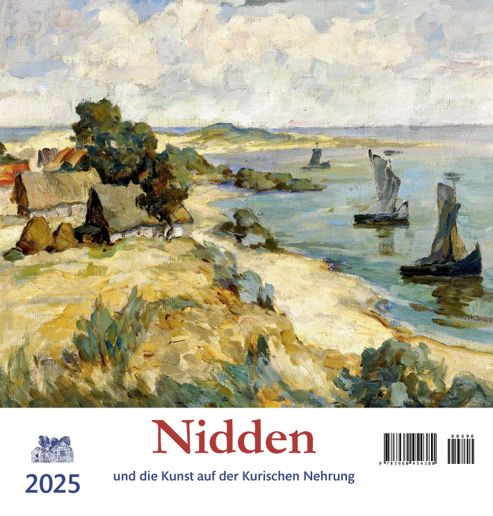 Cover: 9783960454380 | Nidden 2025 | Die Kunst auf der Kurischen Nehrung | Kalender | 13 S.