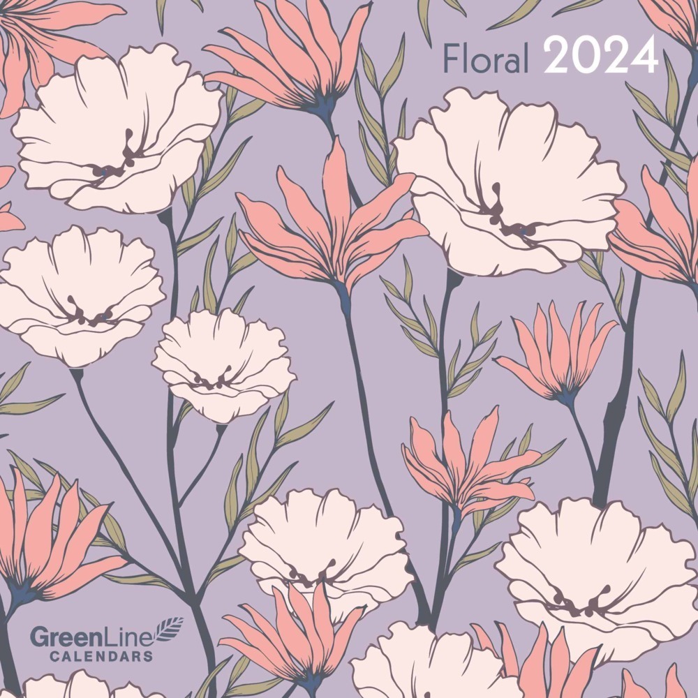 Cover: 4002725981493 | GreenLine Floral 2024 - Wand-Kalender - Broschüren-Kalender - 30x30...