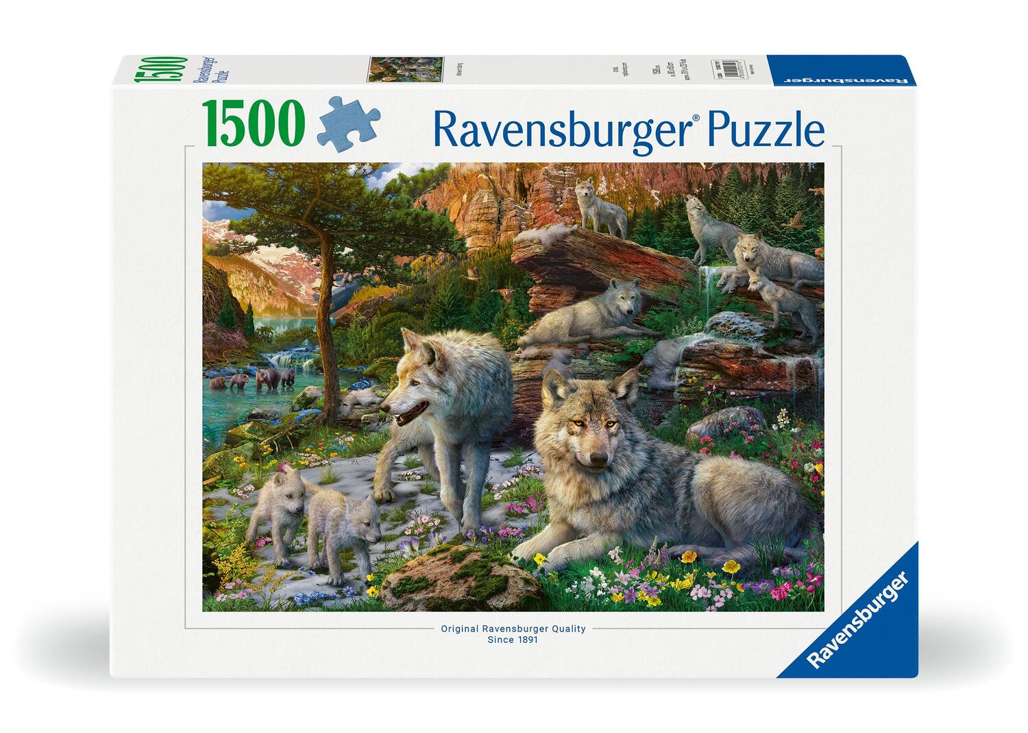 Cover: 4005555007197 | Ravensburger Puzzle 12000719 - Wolfsrudel im Frühlingserwachen -...