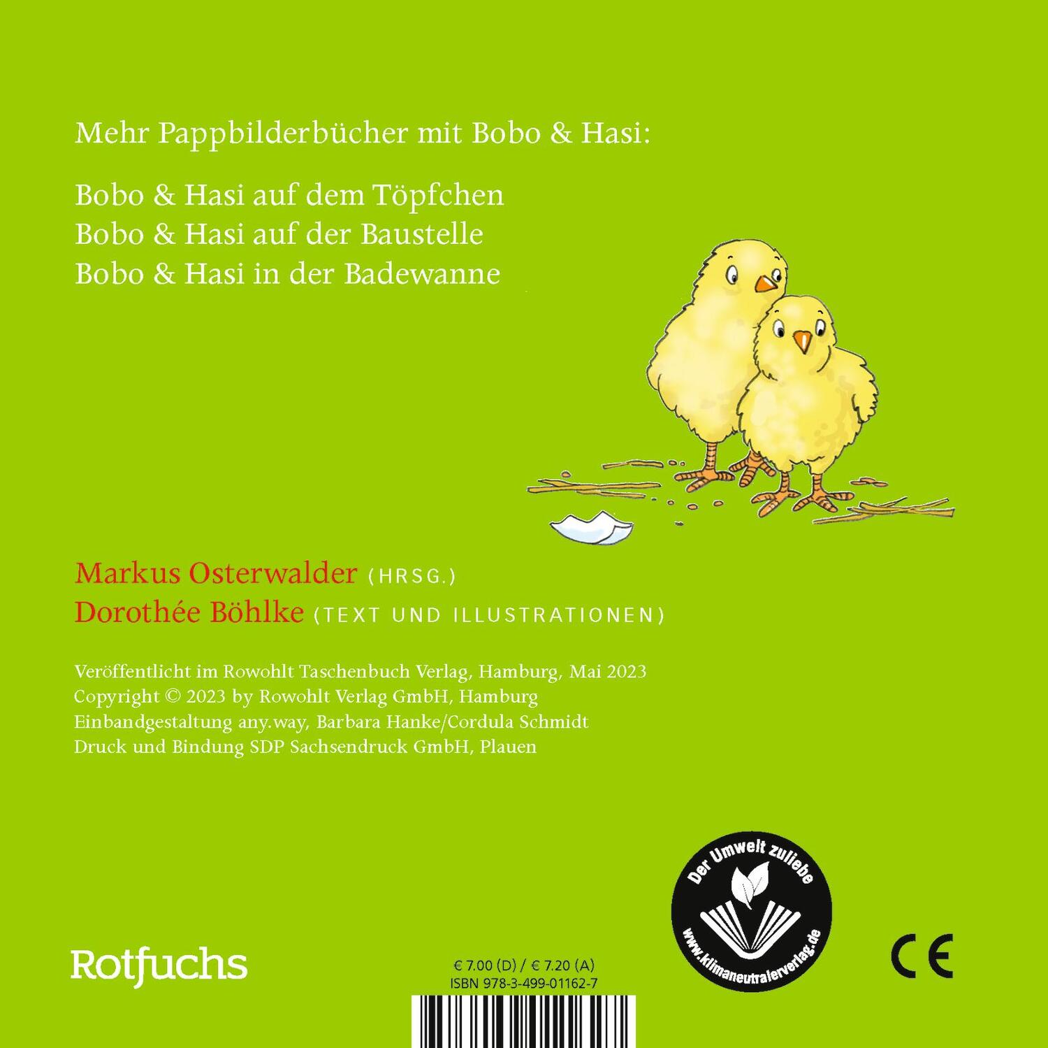 Rückseite: 9783499011627 | Bobo & Hasi auf dem Bauernhof | Dorothée Böhlke | Buch | Deutsch