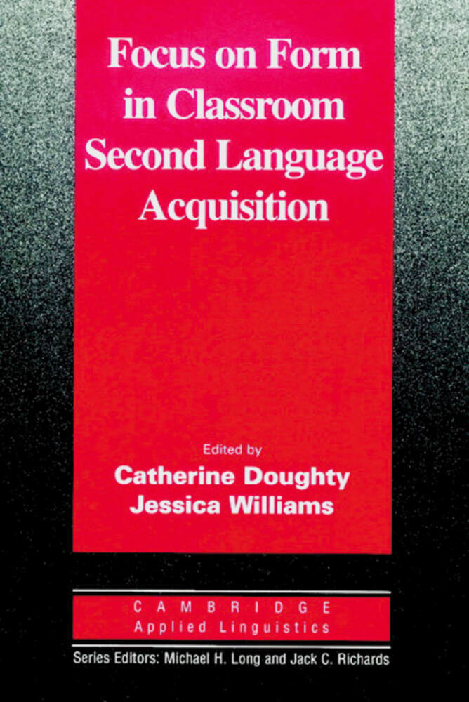 Cover: 9783125333239 | Focus on Form in Classroom Second Language Acquisition | Taschenbuch