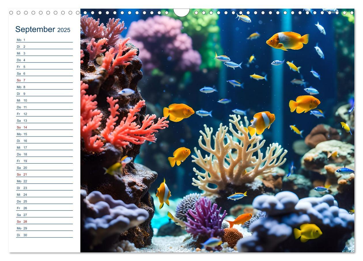 Bild: 9783457144770 | Aquarienzauber - Bunte KI Unterwasserwelten (Wandkalender 2025 DIN...