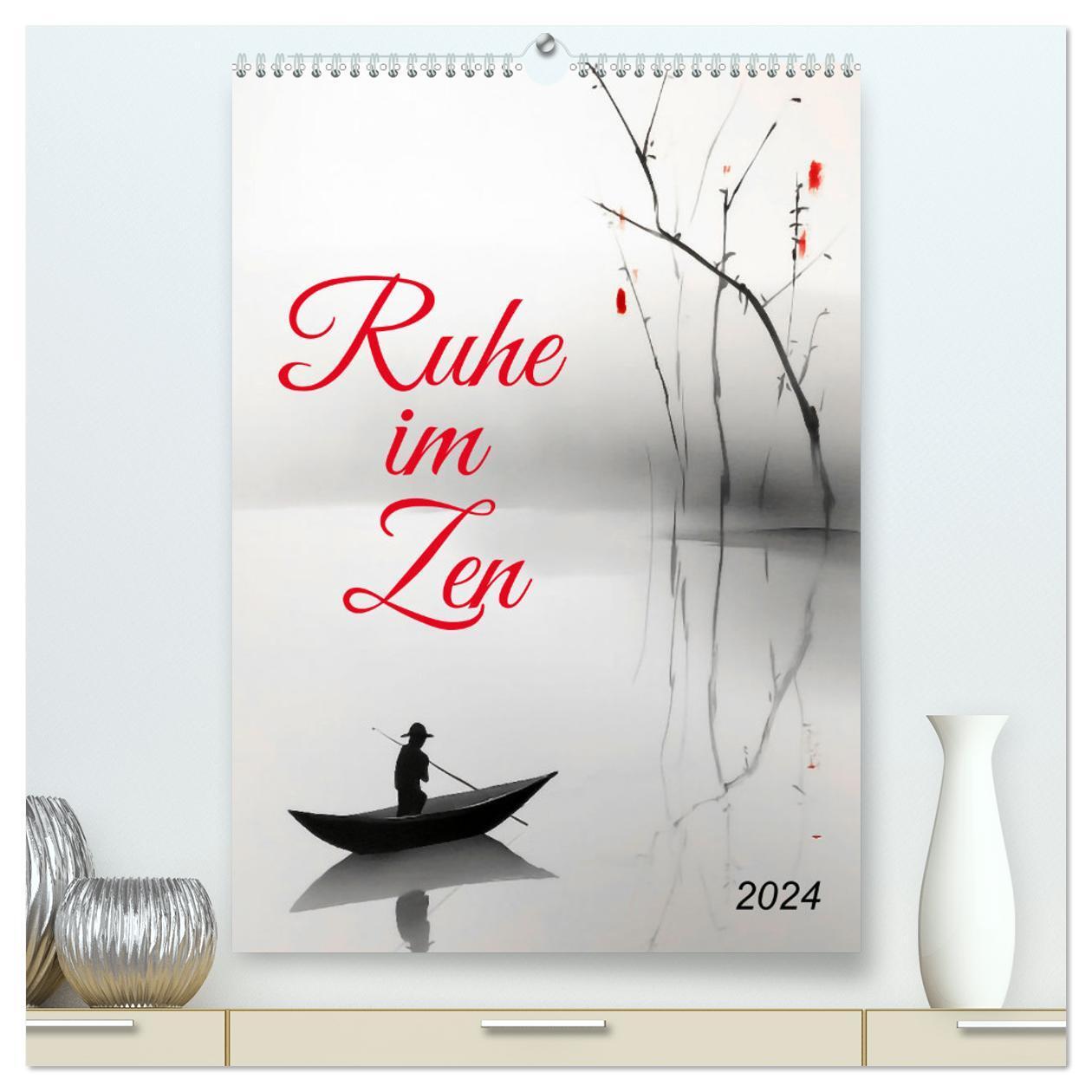 Cover: 9783675772243 | Ruhe im Zen (hochwertiger Premium Wandkalender 2024 DIN A2 hoch),...