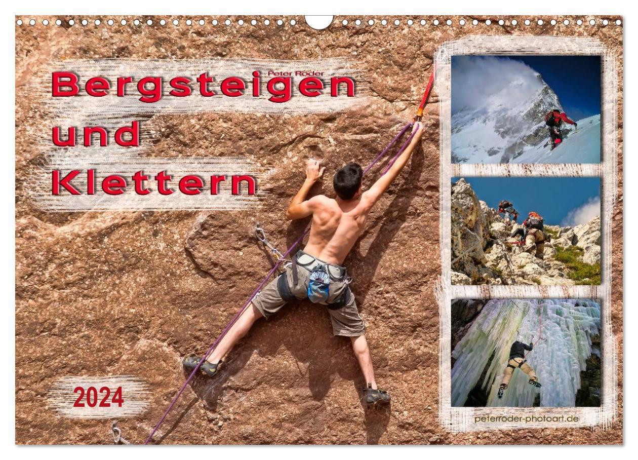 Cover: 9783383256035 | Bergsteigen und Klettern (Wandkalender 2024 DIN A3 quer), CALVENDO...