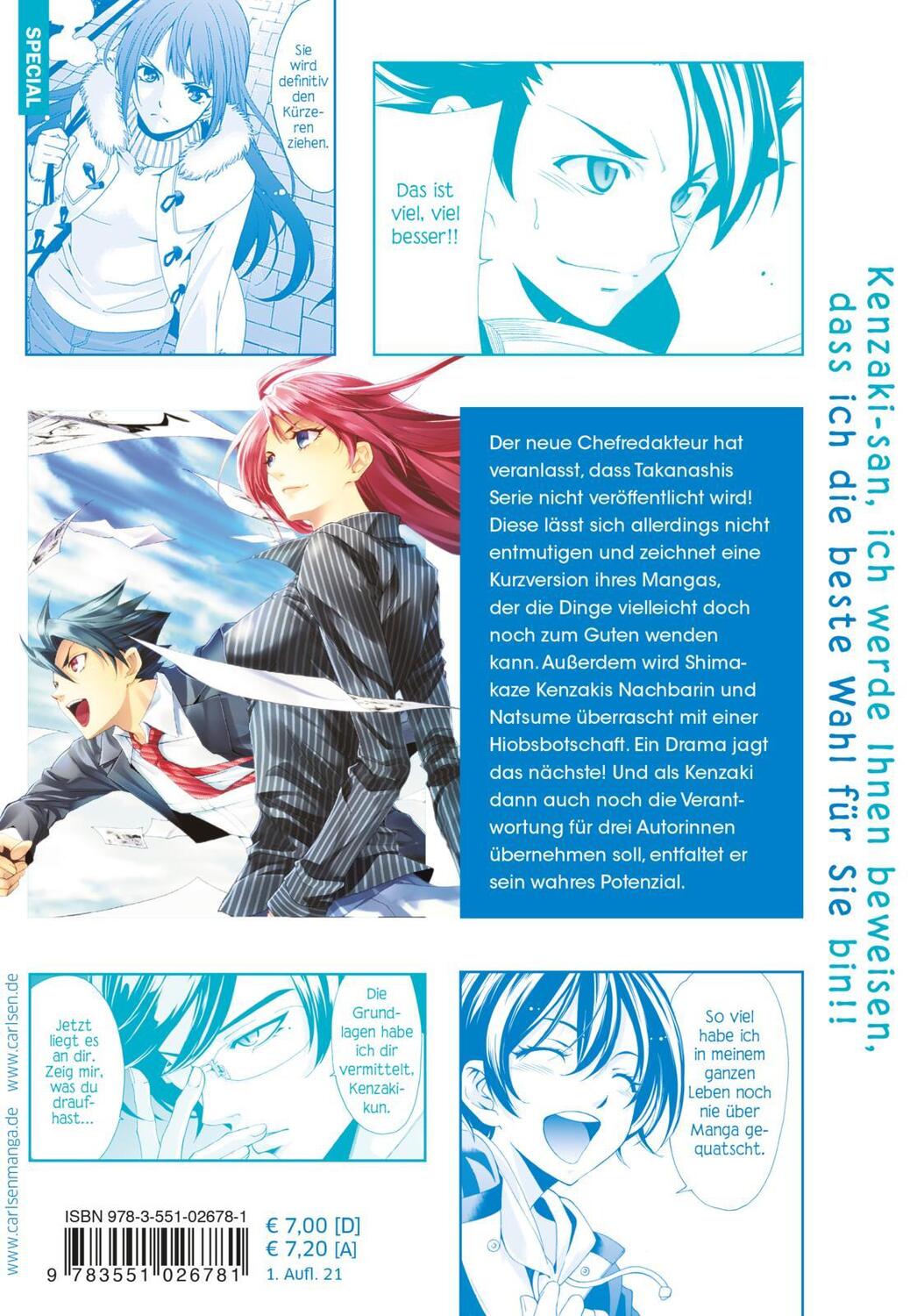 Rückseite: 9783551026781 | Weekly Shonen Hitman 3 | die Manga-Redaktions-Romcom | Kouji Seo