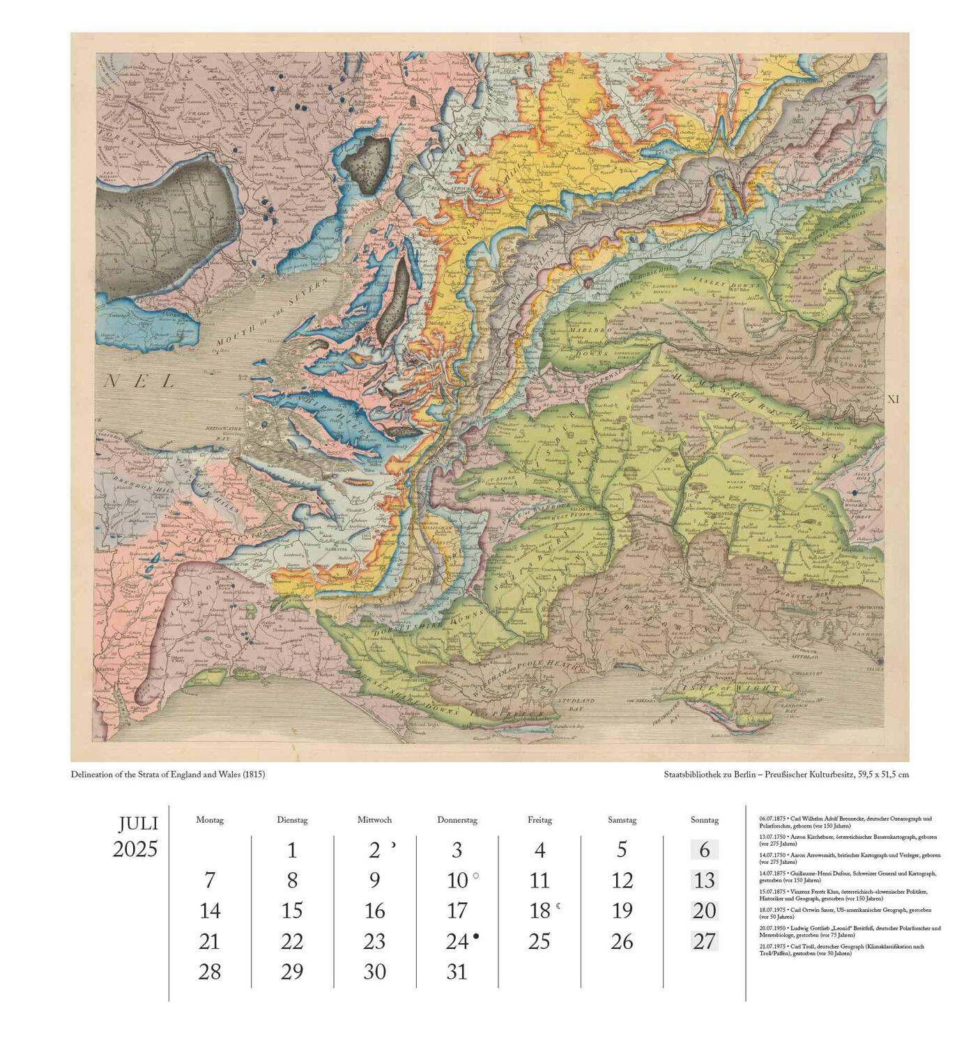 Bild: 4250809653013 | Geographisch-Kartographischer Kalender 2025 - Unterwelten -...