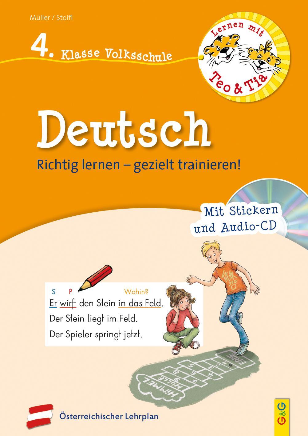Cover: 9783707422030 | Lernen mit Teo und Tia Deutsch - 4. Klasse Volksschule mit CD | Buch