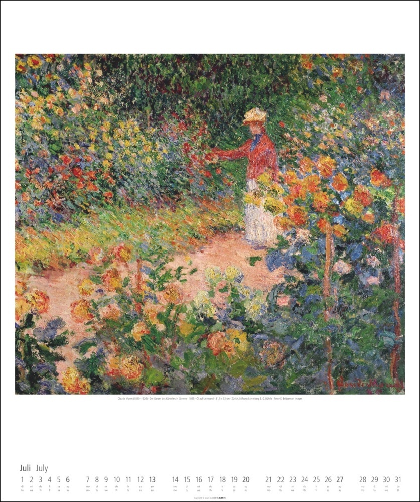 Bild: 9783839900185 | Claude Monet Im Garten Kalender 2025 - Im Garten | Claude Monet | 2025