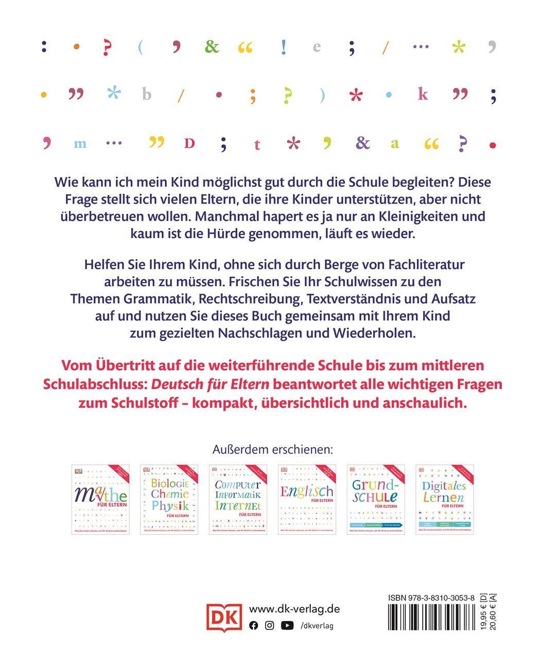 Rückseite: 9783831030538 | Deutsch für Eltern | Hans G. Müller (u. a.) | Taschenbuch | für Eltern